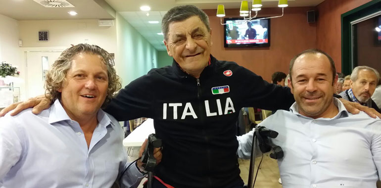 Nella foto Corrado Lodi, consigliere nazionale Fci, Roberto Vergine e Marco Villa